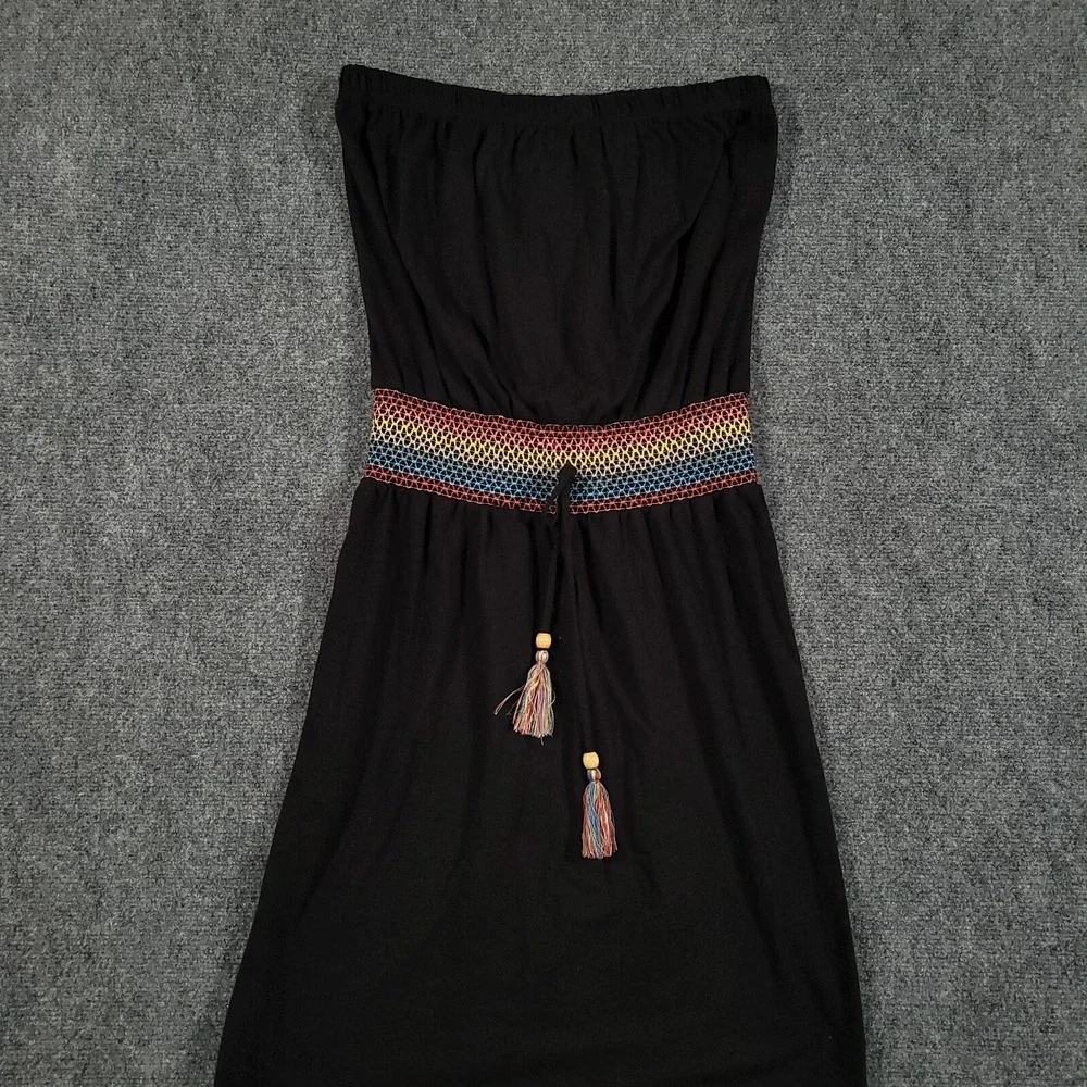 Soluna Swim Sunset Smocked Beach Cover Up Maxi Dress Women's Small Smoke NEW